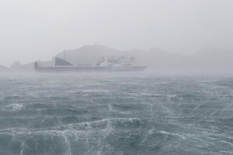 IMG 0047 day14 view of ferry from Okukari Bay