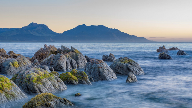 Sunrise on the Kaikōura coast