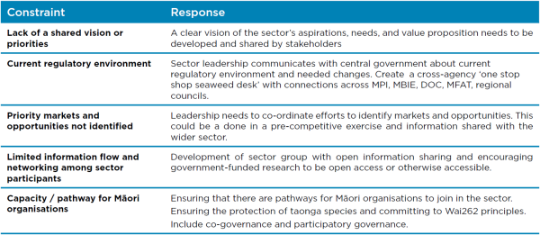 Constraints and responses for leadership